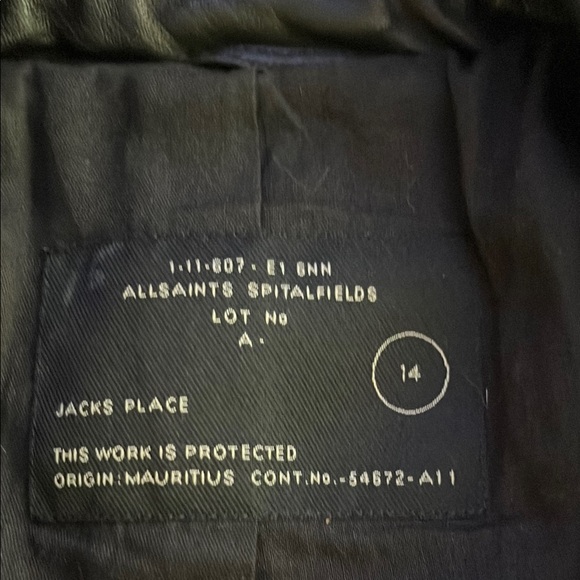 AllSaints Black Leather Vest - Picture 13 of 13